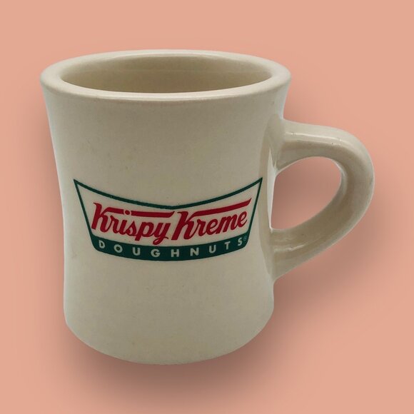 Krispy Kreme Doughnuts Ceramic Coffee Mug Cup Heavy Restaurant Ware - Picture 1 of 5